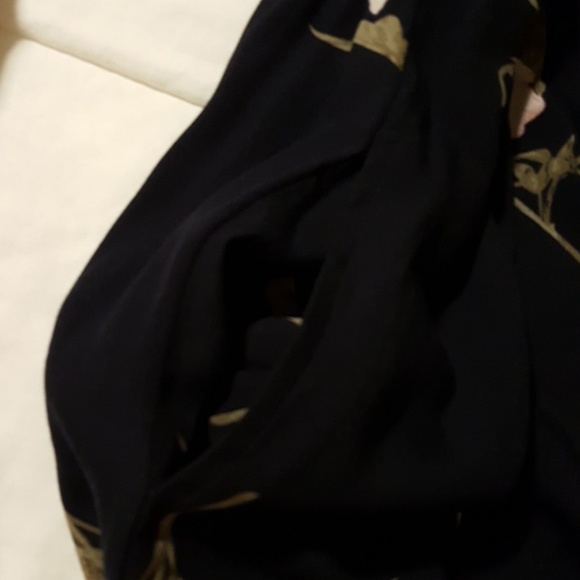 Navy Flowered Maxi Dress - Picture 5 of 5